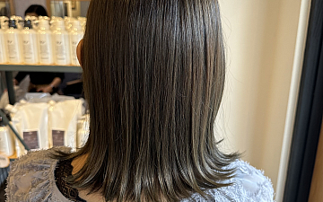 伊丹 美容室【キールーム】 オリーブカラー×外ハネ